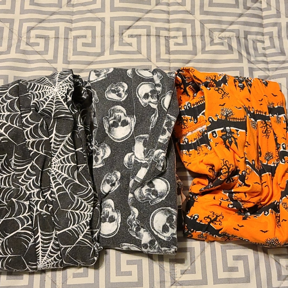 Lot of 3 pairs Halloween leggings